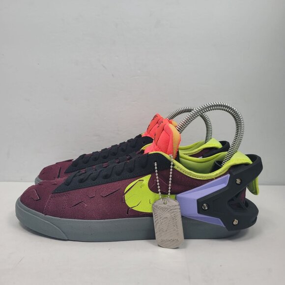 Nike Blazer Low Acronym Men's Night Maroon Sneakers DN2067-600 US Size 6 NWB - Picture 4 of 11